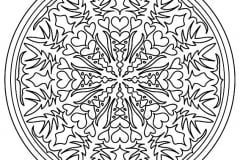 Mandala to color adult difficult 26